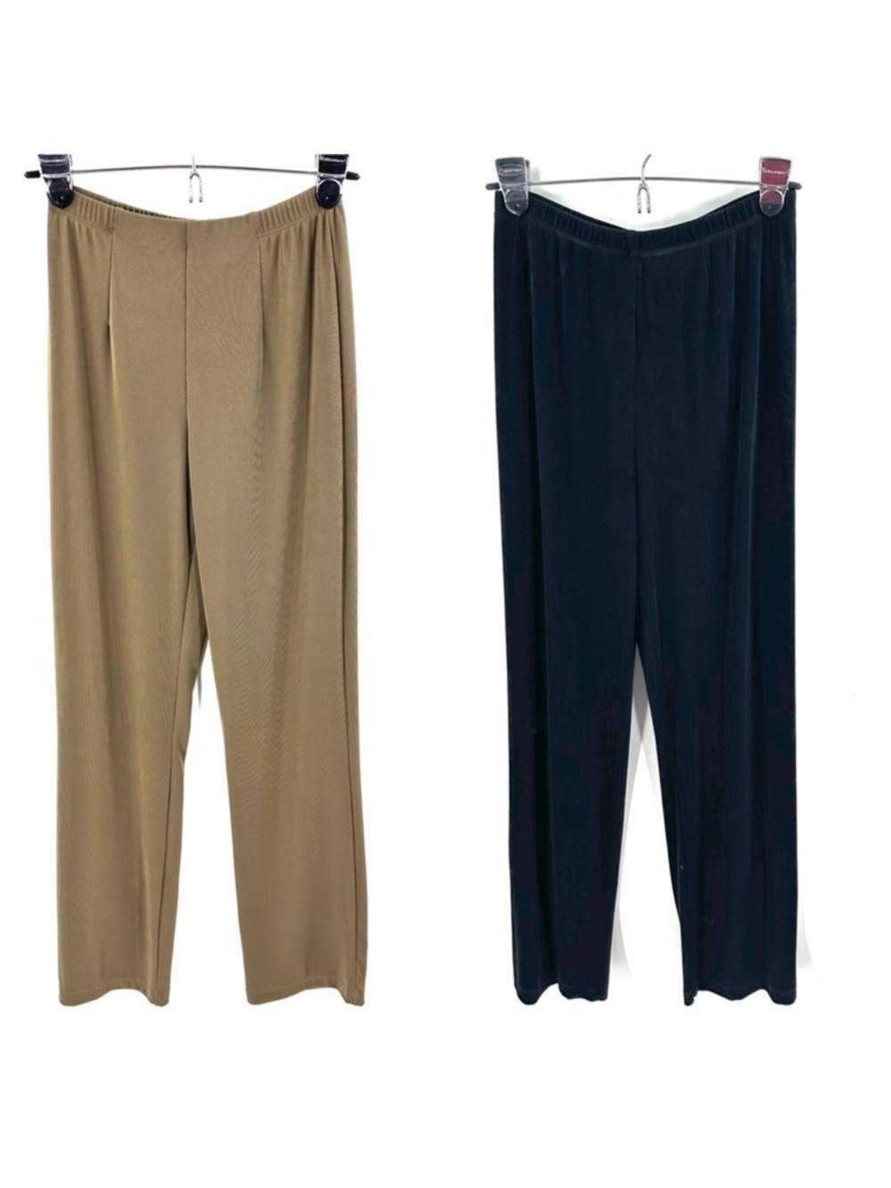 Chicos Travelers Pants LOT Womens Small Slinky Stretch Capsule Minimalist Comfy